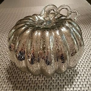 Mercury glass pumpkin